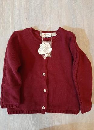 Тёплая кофточка на девочку