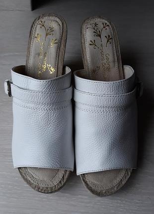 Шлёпки кожаные george  размер 39