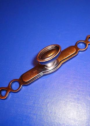 Ручка на планке медная