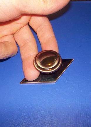 Меблева ручка ga15 на планці мідь