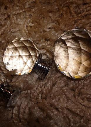 Мебельная ручка шарик под swarovski 35мм