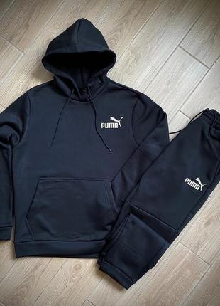 Зимний мужской спортивный трикотажный костюм puma