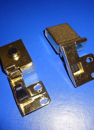 Петля для стекла угловая золото