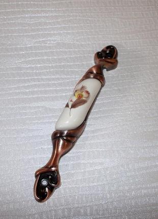 Ручка кераміка мідь 96мм