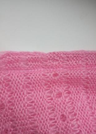 Длинный нежно розовый тонкий свитерок pinky4 фото