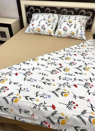 Комплект постельного белья с цветами бязь gold анжела3 фото