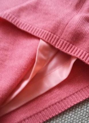С шерстью!!! красочная фирменная теплая юбочка цвет абрикос р 104 фото