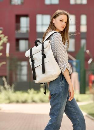 Жіночий рюкзак рол sambag rolltop milton - білий