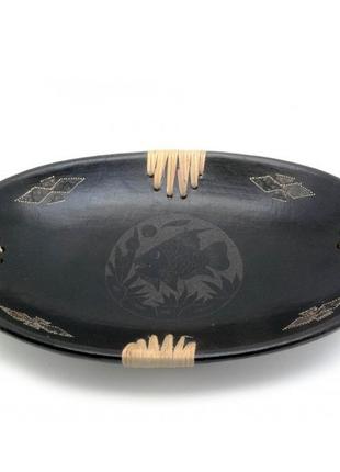 Блюдо "рыба" терракотовое овальное (34х21,5х5 см)