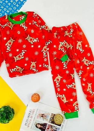 Махровая пижама для деток. теплая  махровая пижама для деток.1 фото