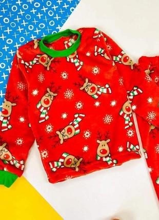 Махровая пижама для деток. теплая  махровая пижама для деток.2 фото