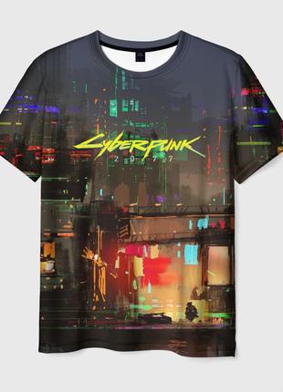 Футболка 3d «cyberpunk 2077 - киберпанк»