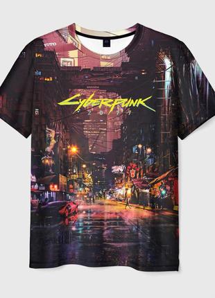 Футболка 3d «cyberpunk 2077 - киберпанк»