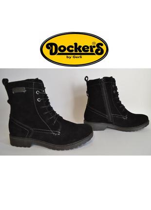 Dockers германия оригинал натуральная кожа! утеплённые ботинки с ортопедическим эффектом 1000пар тут2 фото