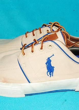 Кеды polo 45 р бежевые 5