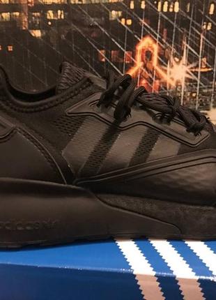 Кроссовки adidas zx 2k boost core black gy2689 оригинал черные стильные актуальные тренд кеды тапки2 фото