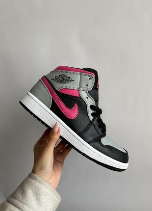 Женские высокие кожаные кроссовки nike air jordan #найк3 фото