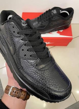 Кроссовки nike air max 90 найки кожаные аир максы стильные