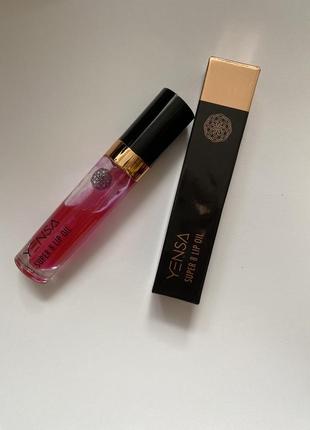 Питательное масло тинт для губ yensa super 8 lip oil pink shine бальзам блеск1 фото