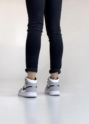 Женские высокие кожаные кроссовки nike air jordan #найк2 фото