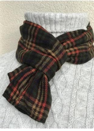Мужской ,теплый,акриловый шарфик в клетку