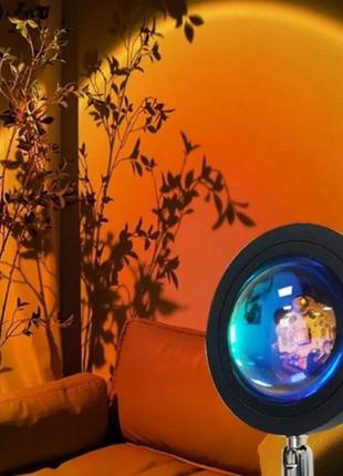 Лампа атмосферная проекционный светильник закат atmosphere sunset lamp q073 фото
