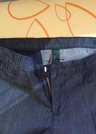 Жіночі літні брюки benetton jeans р. 28 slim нові без етикетки2 фото