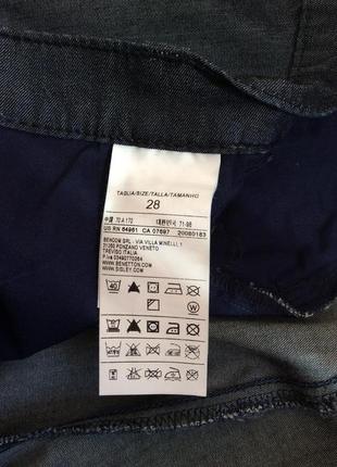 Жіночі літні брюки benetton jeans р. 28 slim нові без етикетки3 фото