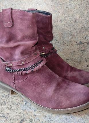 Демисезонные замшевые ботинки spm shoes & boots, стелька 26 см.1 фото