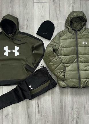 4в1 зимний мужской спортивный трикотажный костюм under armour