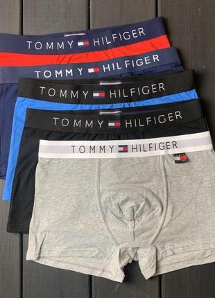 Мужские трусы боксеры tommy hilfiger, набор 3 шт, 4 шт, 5 шт. нижнего белья