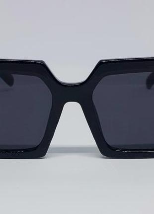 Prada модные женские солнцезащитные очки черные с коричневой вставкой2 фото