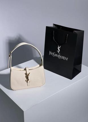 Женская стильная  бежевая сумка с ручкой🆕 сумка под крокодиловую кожу6 фото