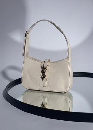 Женская стильная  бежевая сумка с ручкой🆕 сумка под крокодиловую кожу8 фото