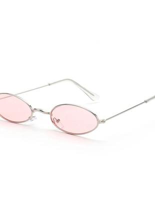Очки имиджеви овальные розовые унисекс