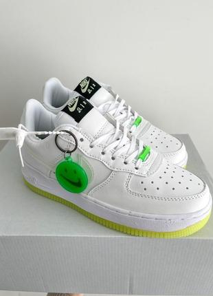 Женские кожаные кроссовки nike air force #найк