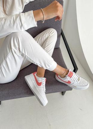 Женские кожаные кроссовки nike air force #найк