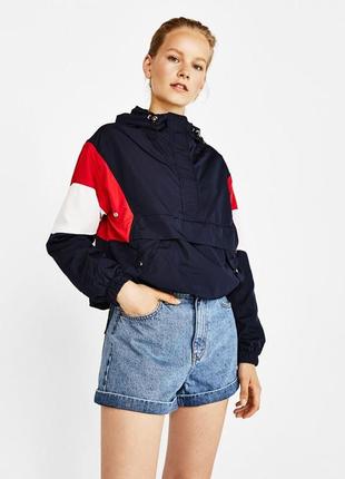 Куртка вітровка анорак bershka