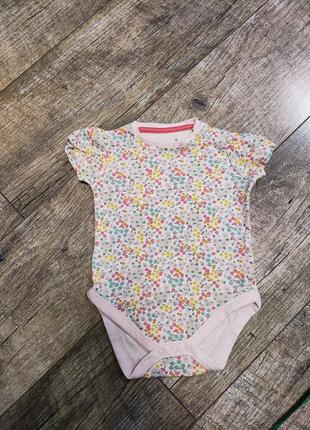 Бодик с коротким рукавом, f&f, р. 6-9мес., 68-74, длина 40см