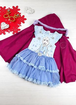 Платьице эльзы+накидка от disney frozen || 3-4 года, 98-104 см.5 фото