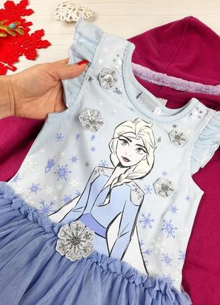 Платьице эльзы+накидка от disney frozen || 3-4 года, 98-104 см.6 фото