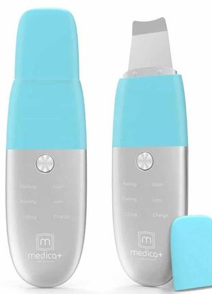 Ультразвуковий скрабер medica+ vibroskin 8.0 + інструменти для чищення обличча easyclean гарантія 1 рік