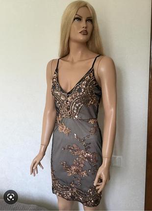 Новогоднее вечернее платье размер s