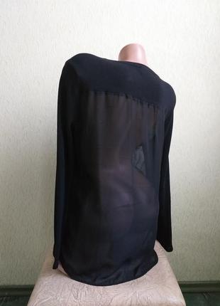 Zabalone. шикарная туника. необычный свитер с прозрачной спиной. пуловер. лонгслив. блуза. черный.4 фото