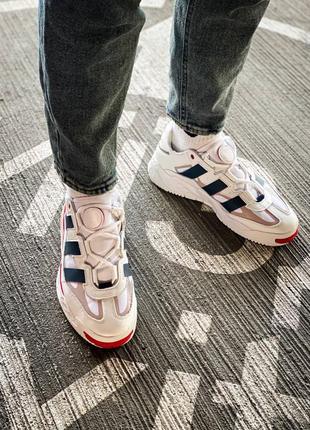 Adidas niteball white red❤️36рр-45рр❤️кросівки адідас, кроссовки адидас светлые9 фото