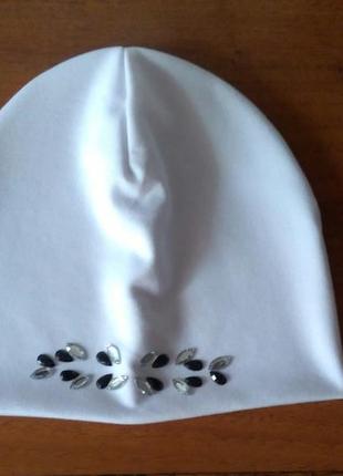 Шапка трикотаж для девочки 0..13лет