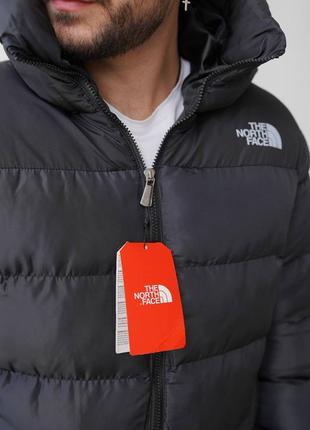 Зимова куртка пуховик чорна тнф tnf the north face 700 / распродажа, розпродаж7 фото