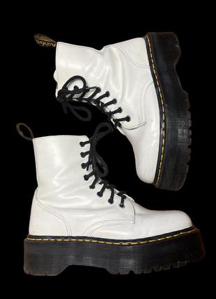 Dr martens platform boots/ білі шкіряні черевики