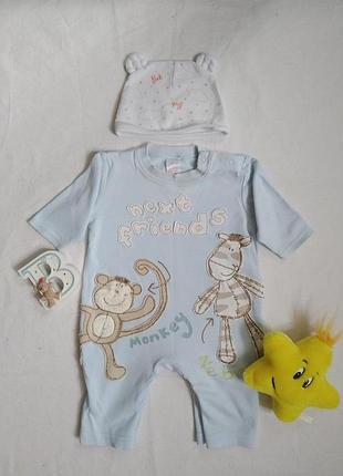 Пісочник/комбінезон/ромпер/комплект чоловічок+шапочка