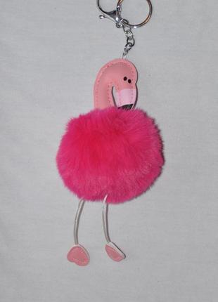 Брелок розовый фламинго1 фото